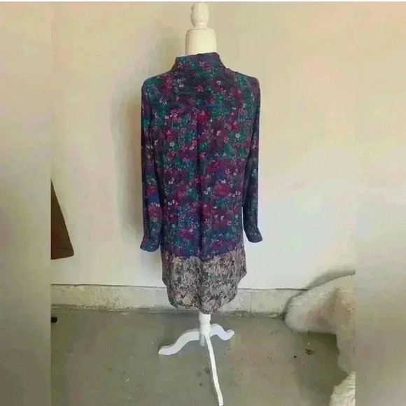 BCBGMaxAzria Bradyn Floral Button Down Shirt Dress Size small - Picture 5 of 7
